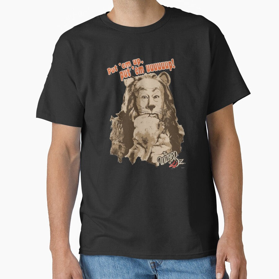 Put Em Up Lion Funny Wizard of Oz Shirt by PowerSSales Unisex T-shirt, Sweatshirt, Hoodie, Long Sleeve Tee - T-Shirt, Sweatshirt, Hoodie