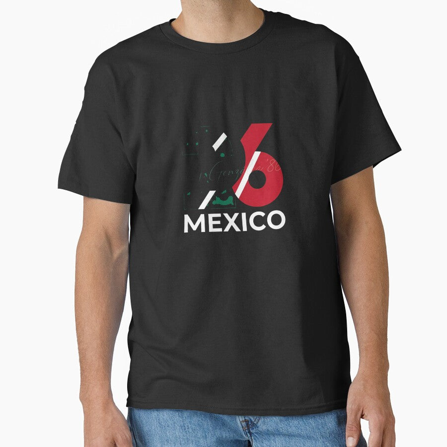 Retro Mexico World Cup Classic T-Shirt by DArtfulStudio Unisex T-shirt, Sweatshirt, Hoodie, Long Sleeve Tee - T-Shirt, Sweatshirt, Hoodie