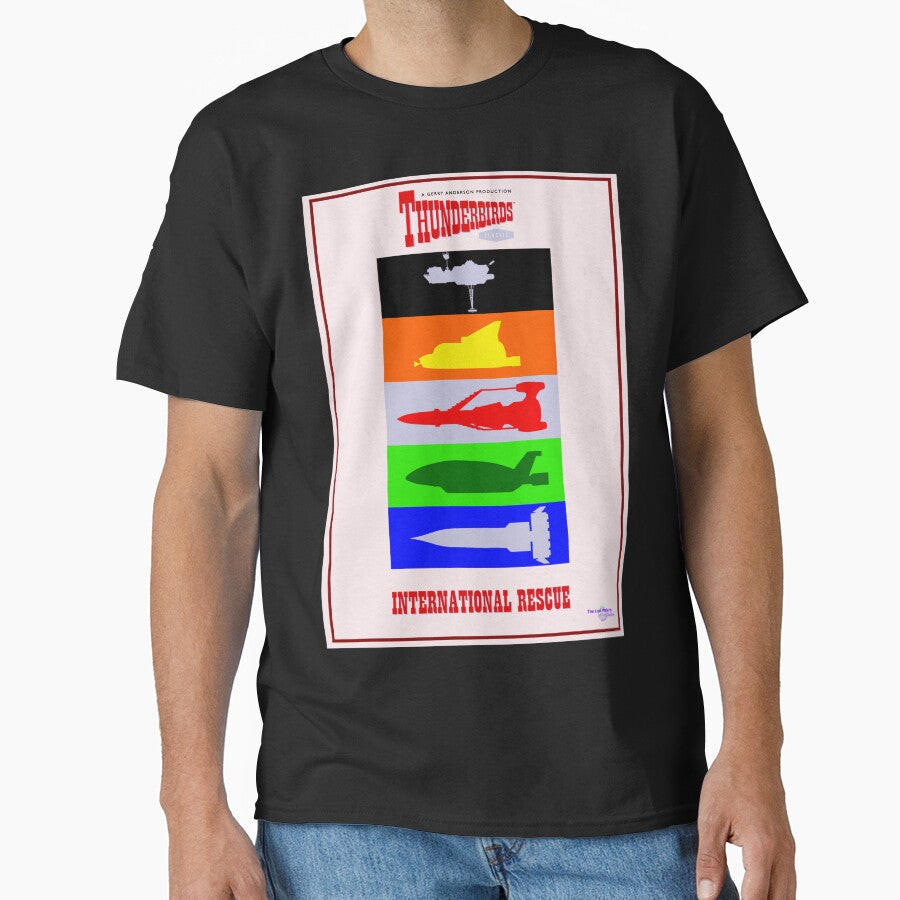 Thunderbirds vehicle pop by Lost Waters of Enceladus Unisex T-shirt, Sweatshirt, Hoodie, Long Sleeve Tee - T-Shirt, Sweatshirt, Hoodie