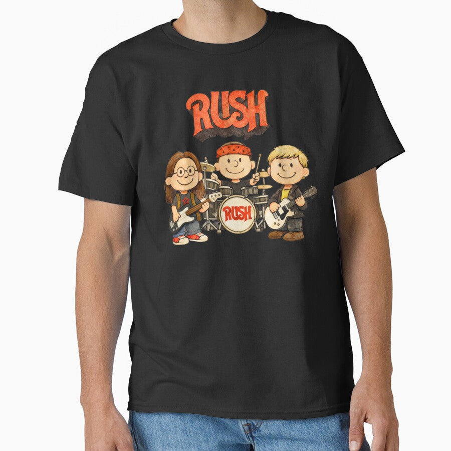 Rush Band  Peanuts - Style Cartoon by moyjoystudio Unisex T-shirt, Sweatshirt, Hoodie, Long Sleeve Tee - T-Shirt, Sweatshirt, Hoodie