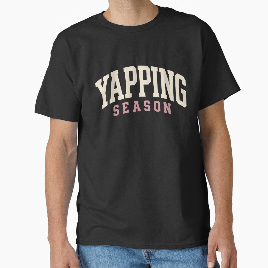Yapping Season Funny Gen Z Slang Varsity Graphic by JackCurtis1991 Unisex T-shirt, Sweatshirt, Hoodie, Long Sleeve Tee - T-Shirt, Sweatshirt, Hoodie
