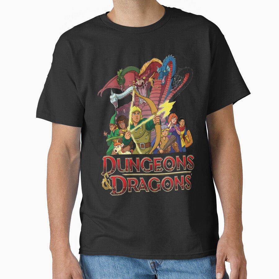 Dungeons And Dragons Cartoon by EleaseMaltais Unisex T-shirt, Sweatshirt, Hoodie, Long Sleeve Tee - T-Shirt, Sweatshirt, Hoodie