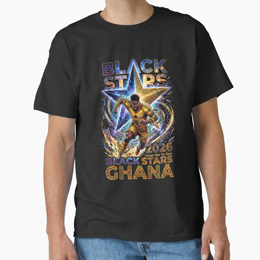 Black Stars Ghana - World Cup 2026 by VoidAnimeStudio Unisex T-shirt, Sweatshirt, Hoodie, Long Sleeve Tee - T-Shirt, Sweatshirt, Hoodie