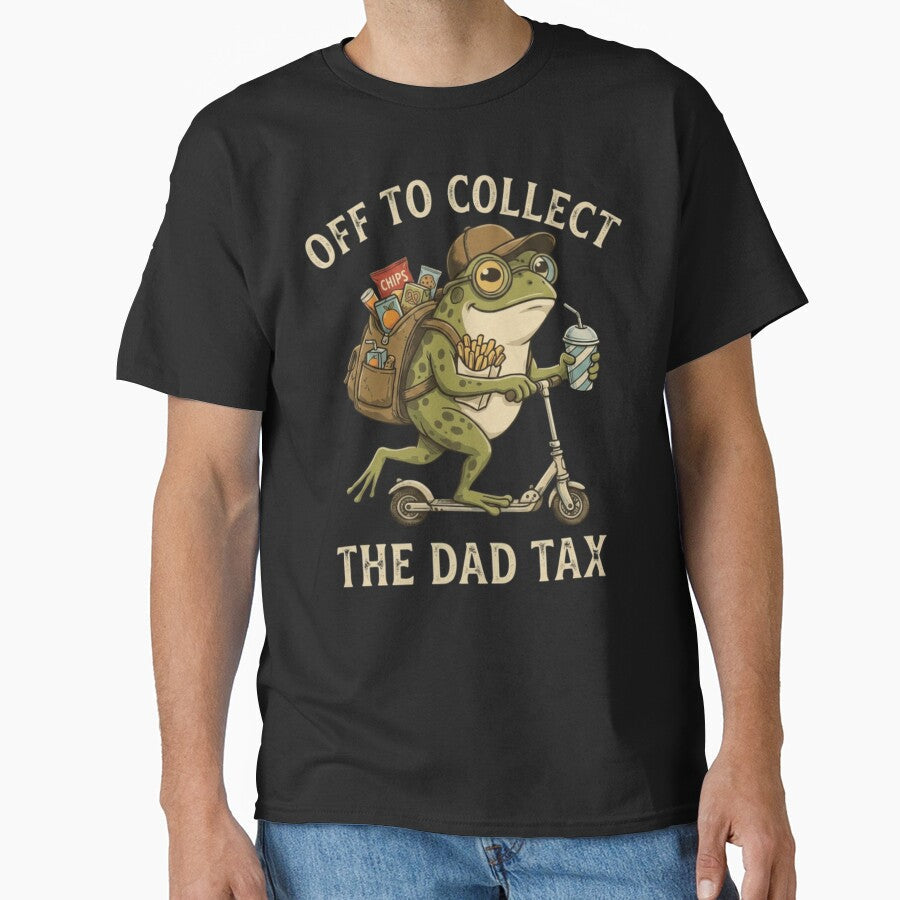 Dad Tax Frog Snack Collector Funny Father Humor Design by Surt-Tust Unisex T-shirt, Sweatshirt, Hoodie, Long Sleeve Tee - T-Shirt, Sweatshirt, Hoodie