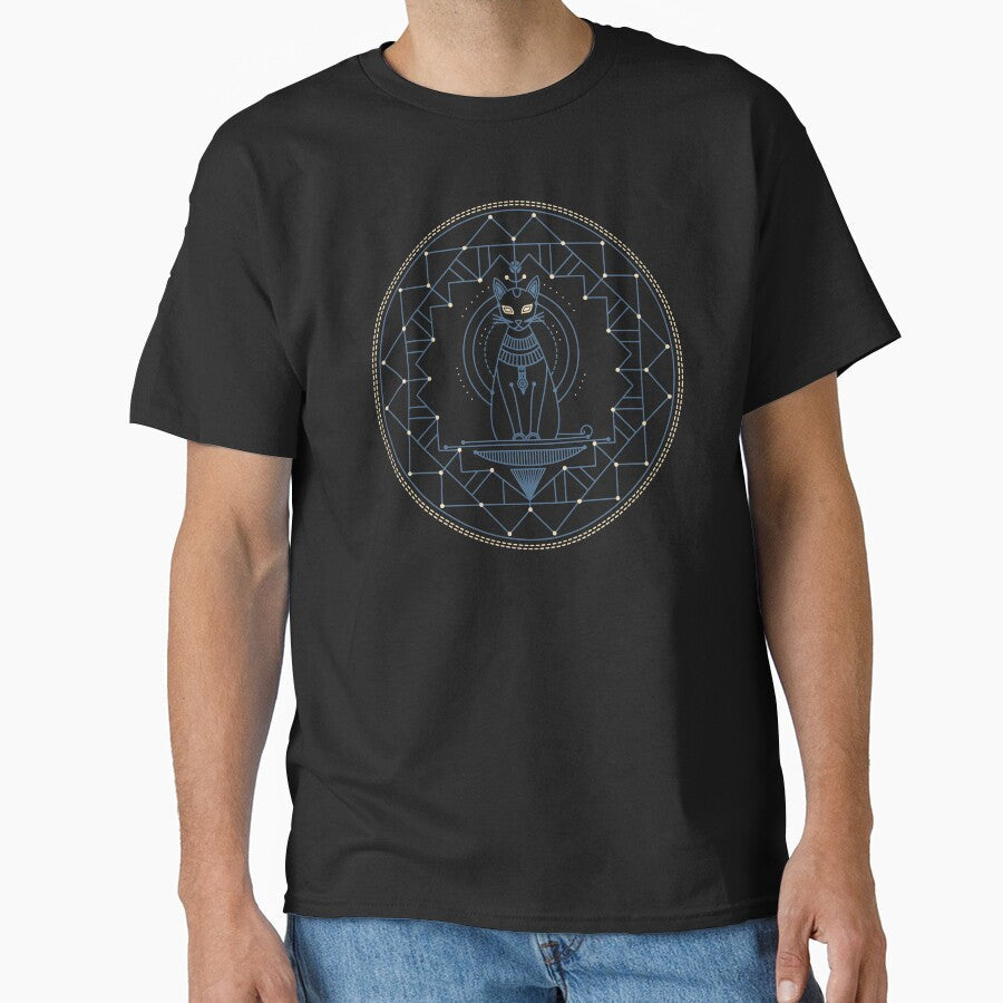 Bastet Egyptian cat by Fran Fryberg Unisex T-shirt, Sweatshirt, Hoodie, Long Sleeve Tee - T-Shirt, Sweatshirt, Hoodie