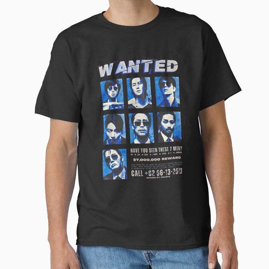 Bts Wanted 7 000 000 Reward by LorenBehre Unisex T-shirt, Sweatshirt, Hoodie, Long Sleeve Tee - T-Shirt, Sweatshirt, Hoodie