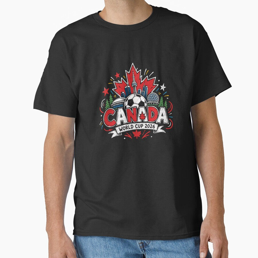 Canada World Cup 2026 Soccer Fan Football Supporter by RetroMini2026 Unisex T-shirt, Sweatshirt, Hoodie, Long Sleeve Tee - T-Shirt, Sweatshirt, Hoodie