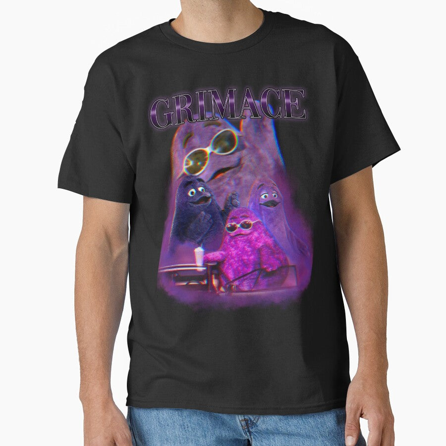 Grimace Vintage Tribute shirt by Mush Town Unisex T-shirt, Sweatshirt, Hoodie, Long Sleeve Tee - T-Shirt, Sweatshirt, Hoodie