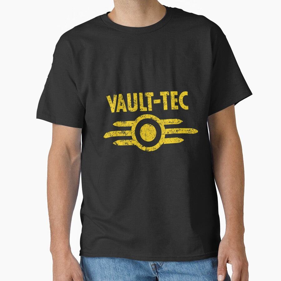 Duk Fat - Vault-Tec (Distressed) by mahjoubstr Unisex T-shirt, Sweatshirt, Hoodie, Long Sleeve Tee - T-Shirt, Sweatshirt, Hoodie