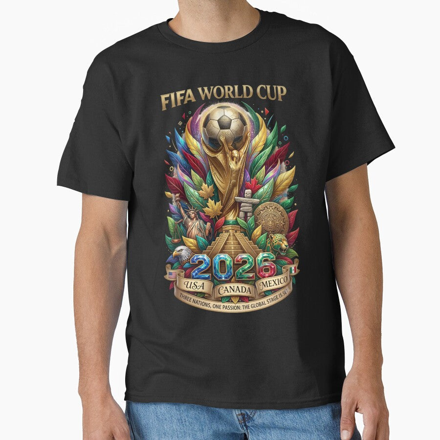 2026 World Cup USA Canada Mexico by Sovereign Supply Co. Unisex T-shirt, Sweatshirt, Hoodie, Long Sleeve Tee - T-Shirt, Sweatshirt, Hoodie
