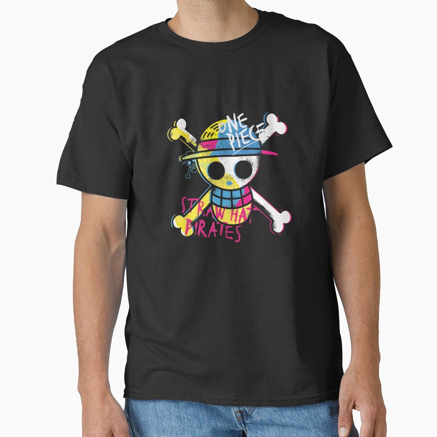 Funny Pirate Skull Cartoon Anime Style Pirate Crew Shirt by Capisedo Unisex T-shirt, Sweatshirt, Hoodie, Long Sleeve Tee - T-Shirt, Sweatshirt, Hoodie