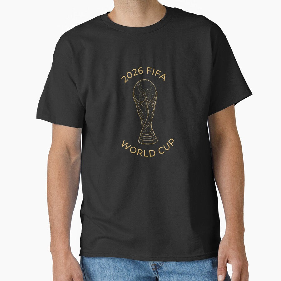 Brazil 2026 World Cup Fan Shirt Trophy Design Classic T-Shirt by Badriiiii Unisex T-shirt, Sweatshirt, Hoodie, Long Sleeve Tee - T-Shirt, Sweatshirt, Hoodie