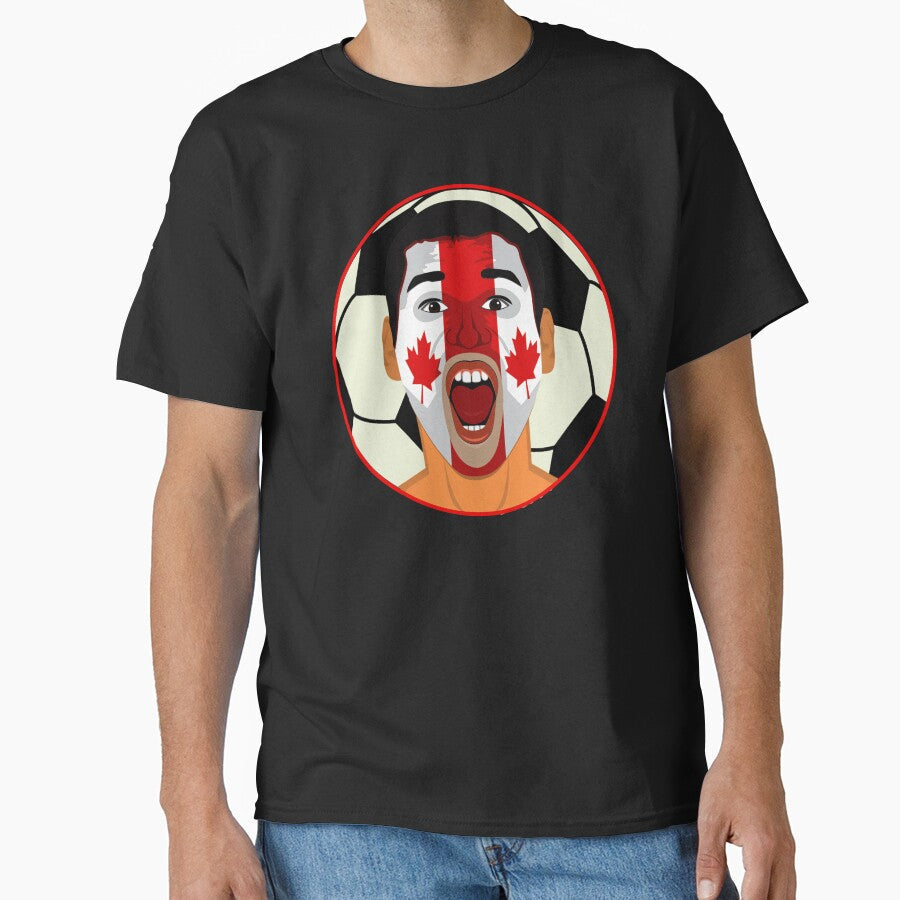 Canada Football Player Portrait by Astralia Unisex T-shirt, Sweatshirt, Hoodie, Long Sleeve Tee - T-Shirt, Sweatshirt, Hoodie