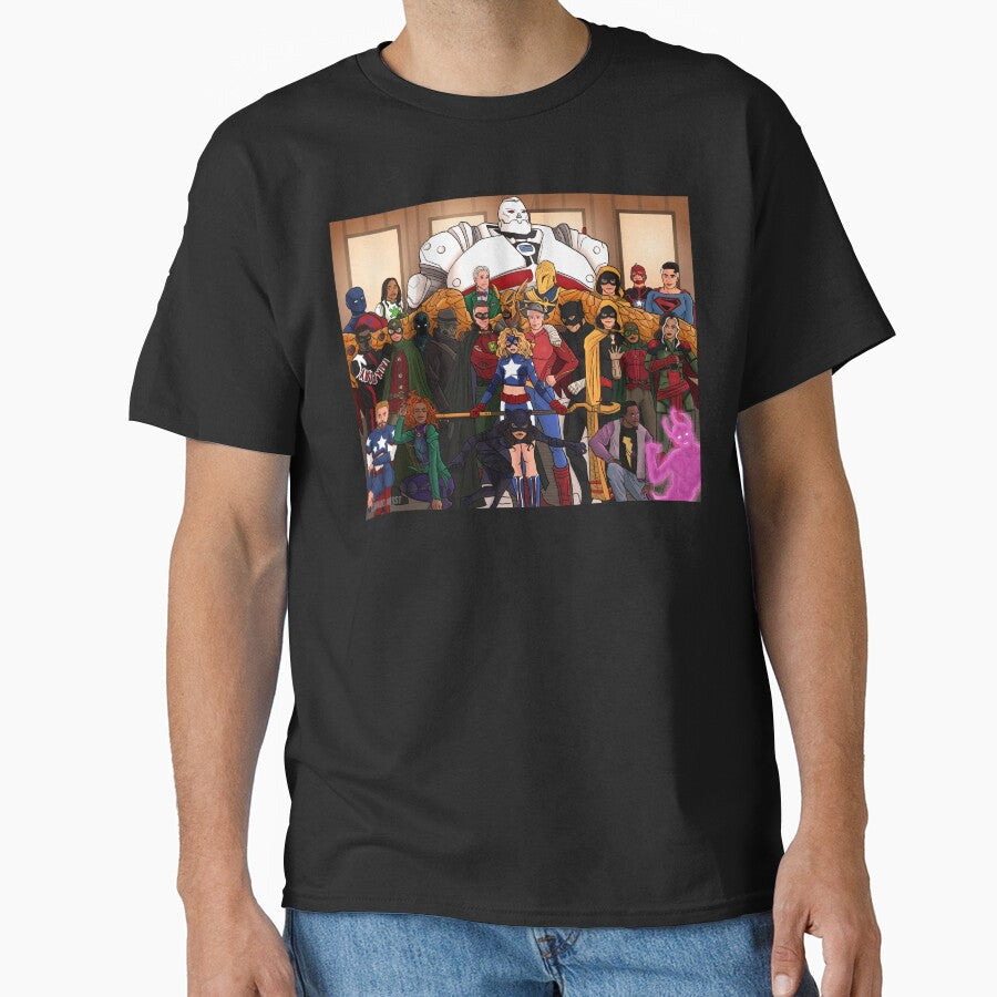 Justice Society by Bruno Artist Unisex T-shirt, Sweatshirt, Hoodie, Long Sleeve Tee - T-Shirt, Sweatshirt, Hoodie