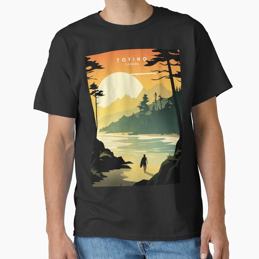 Tofino Canada by NeuralVibe Unisex T-shirt, Sweatshirt, Hoodie, Long Sleeve Tee - T-Shirt, Sweatshirt, Hoodie