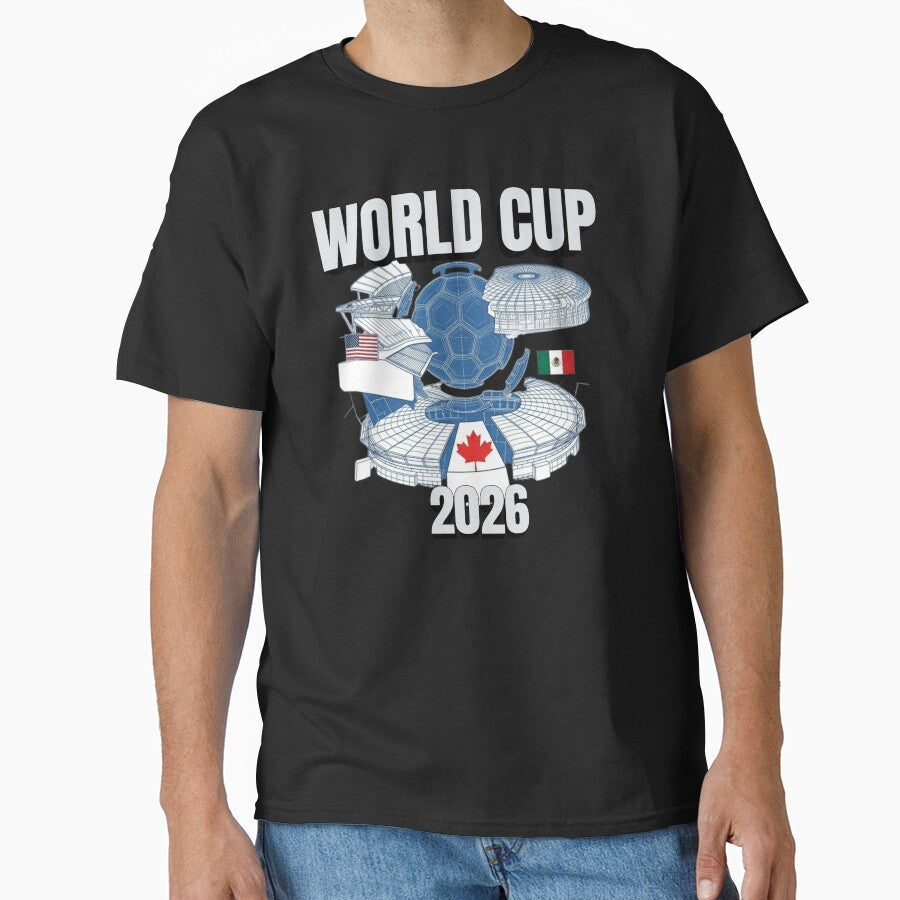 World Cup 2026 Stadium Blueprint Graphic Tee  Hosts United Soccer Shirt by NinaCreator Unisex T-shirt, Sweatshirt, Hoodie, Long Sleeve Tee - T-Shirt, Sweatshirt, Hoodie