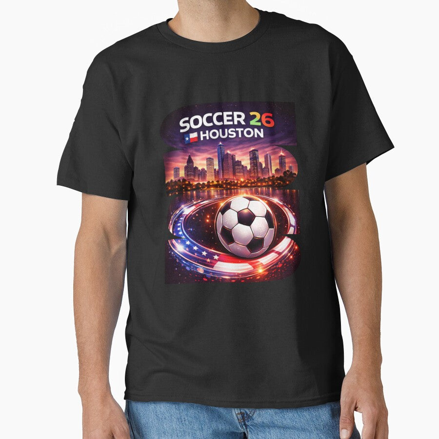 Houston Soccer 2026 Shirt, Soccer 26 Houston TX Fan Tee, Houston Texas Soccer Graphic by MK-Charlie - T-Shirt, Sweatshirt, Hoodie