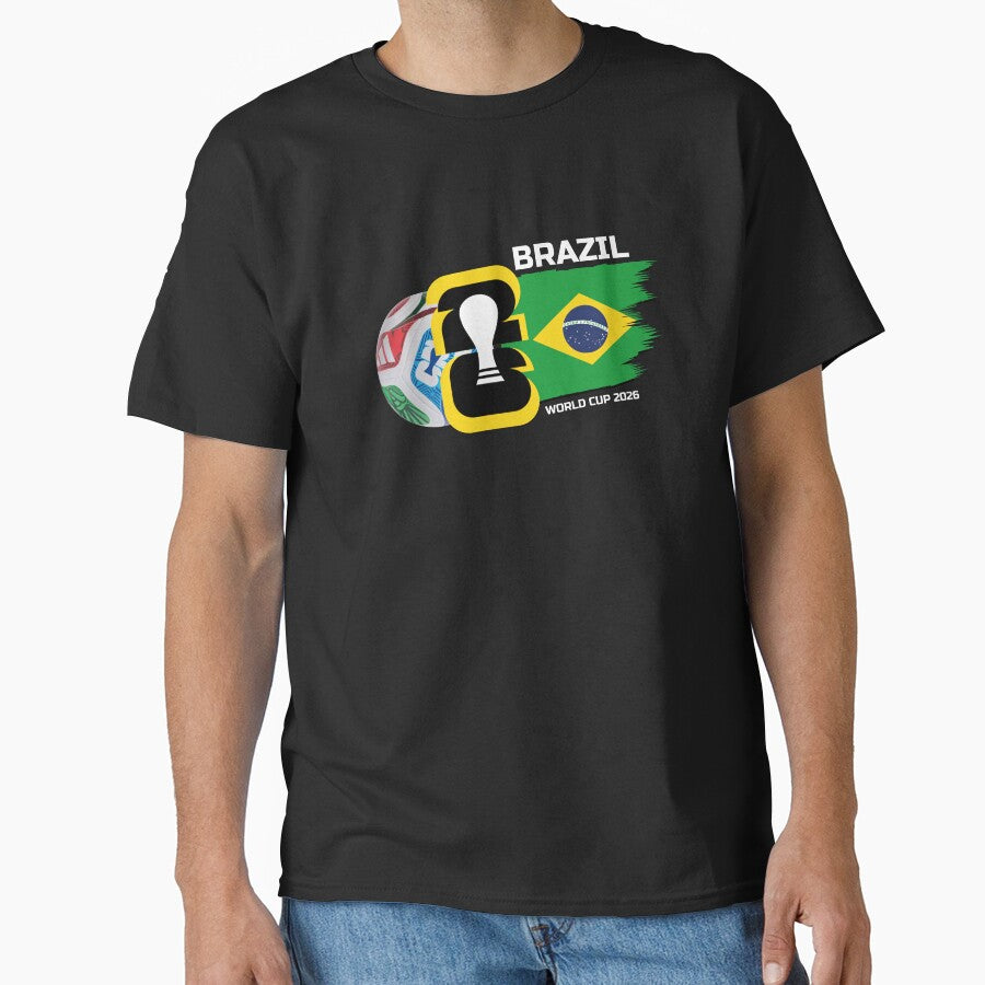 2026 world cup soccer BRAZIL by Pau Baz Unisex T-shirt, Sweatshirt, Hoodie, Long Sleeve Tee - T-Shirt, Sweatshirt, Hoodie