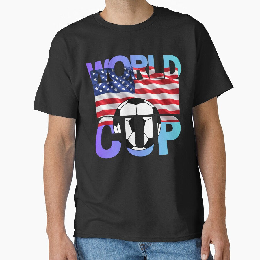 USA Soccer World Cup Pride  American Flag Football Fan Design by Karim-Karem Unisex T-shirt, Sweatshirt, Hoodie, Long Sleeve Tee - T-Shirt, Sweatshirt, Hoodie