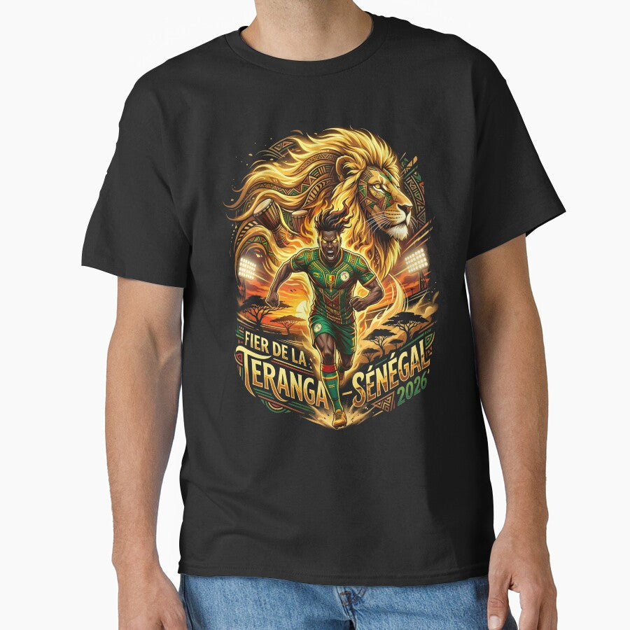 Lions Of Teranga Senegal - World Cup 2026 by VoidAnimeStudio Unisex T-shirt, Sweatshirt, Hoodie, Long Sleeve Tee - T-Shirt, Sweatshirt, Hoodie