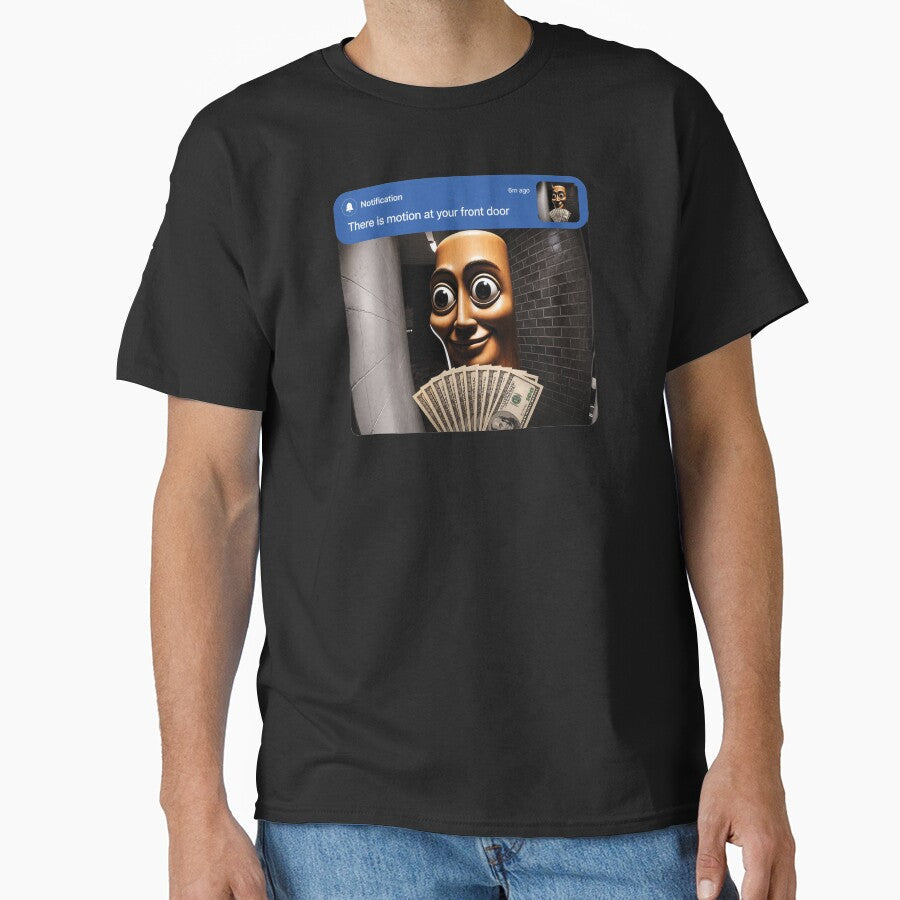 There is Motion at Your Front Door Tung Tung Tung sahur Meme by OndaLifeCo Unisex T-shirt, Sweatshirt, Hoodie, Long Sleeve Tee - T-Shirt, Sweatshirt, Hoodie