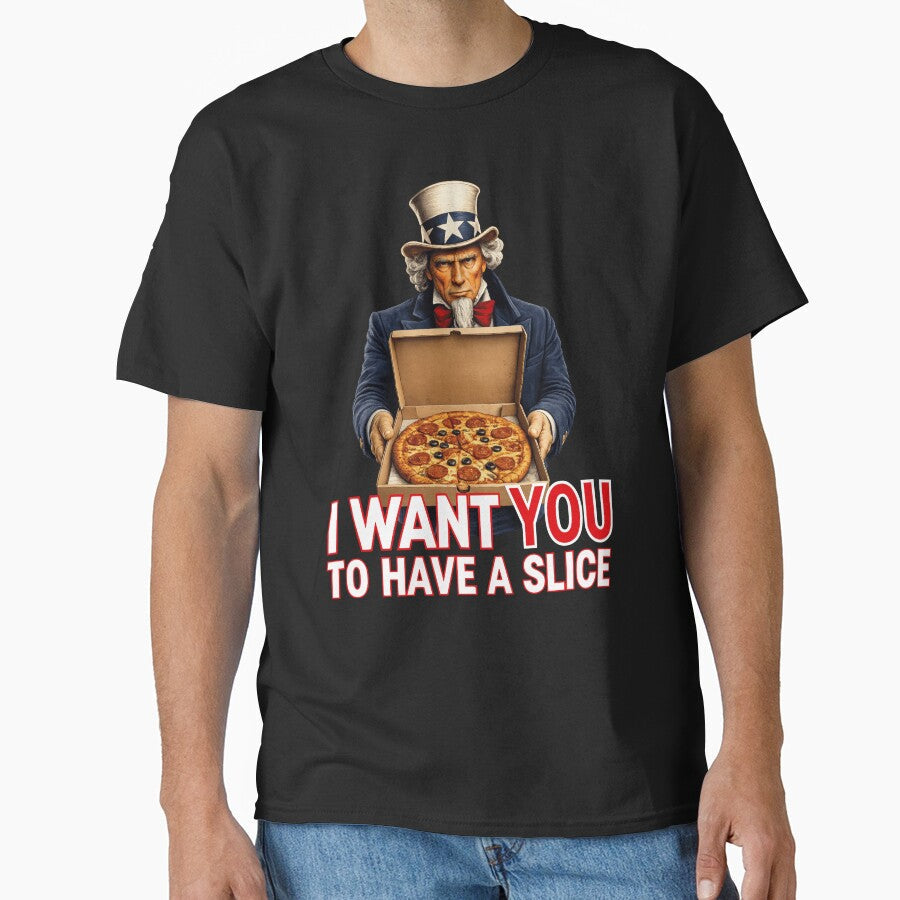 Funny Pizza Lover Patriotic Americana Uncle Sam Food Humor by TheTrendsDesk Unisex T-shirt, Sweatshirt, Hoodie, Long Sleeve Tee - T-Shirt, Sweatshirt, Hoodie
