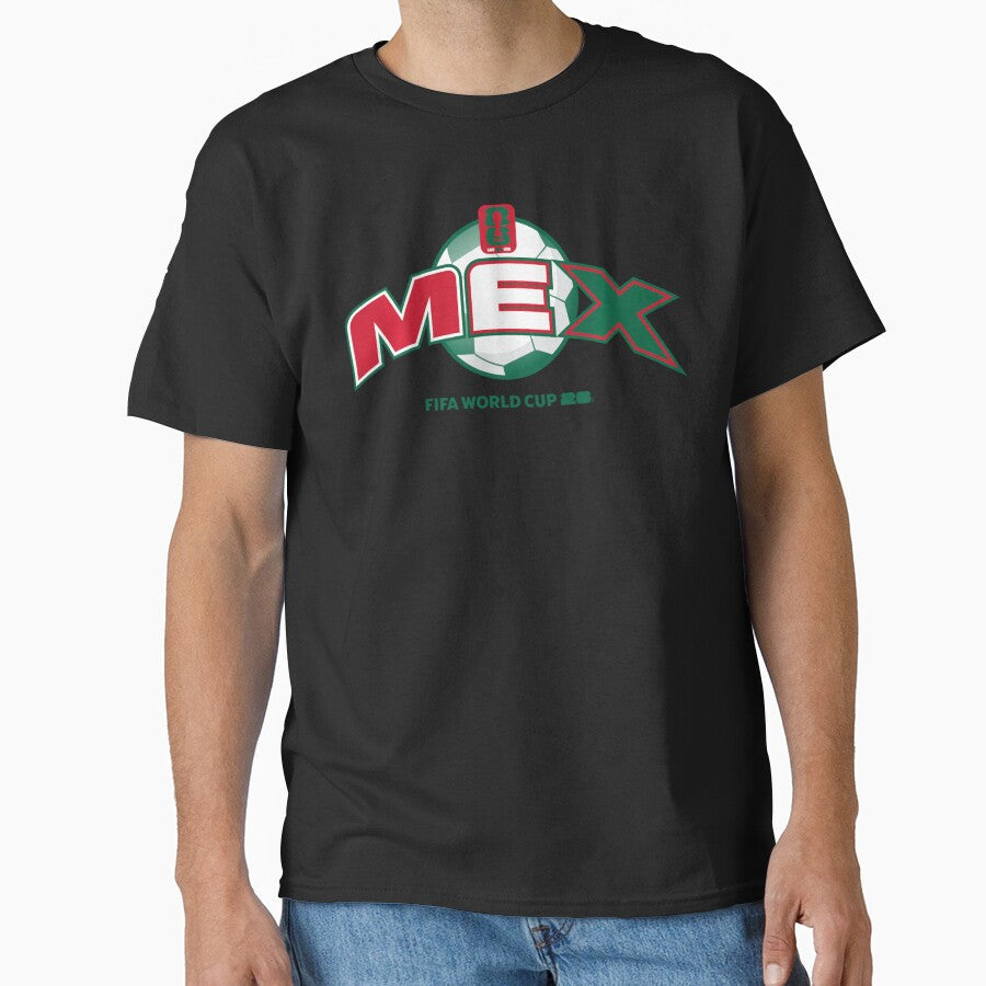 FIFA Mexico Logo Poster Design Today Graphic Art by JohnCarmichael Unisex T-shirt, Sweatshirt, Hoodie, Long Sleeve Tee - T-Shirt, Sweatshirt, Hoodie