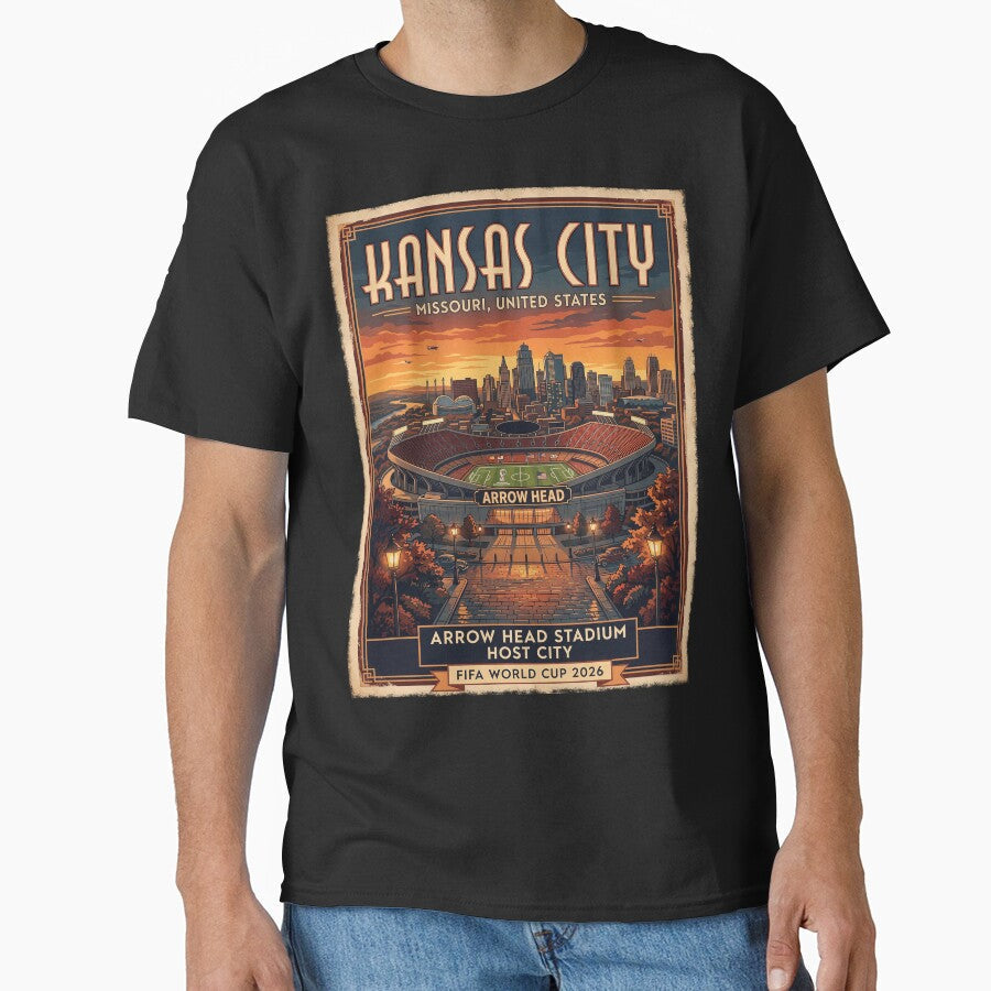 Vintage Arrowhead Travel Poster by Fictional Ink Society Unisex T-shirt, Sweatshirt, Hoodie, Long Sleeve Tee - T-Shirt, Sweatshirt, Hoodie