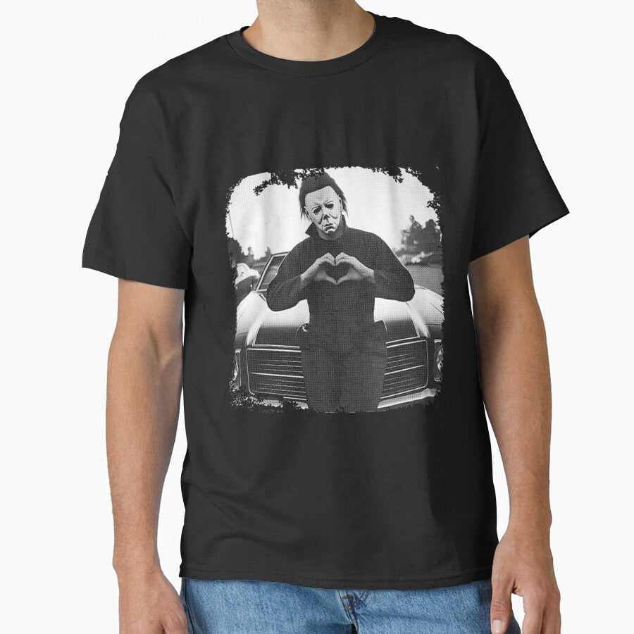 Michael Myers Heart Hands by HullJhamer Unisex T-shirt, Sweatshirt, Hoodie, Long Sleeve Tee - T-Shirt, Sweatshirt, Hoodie