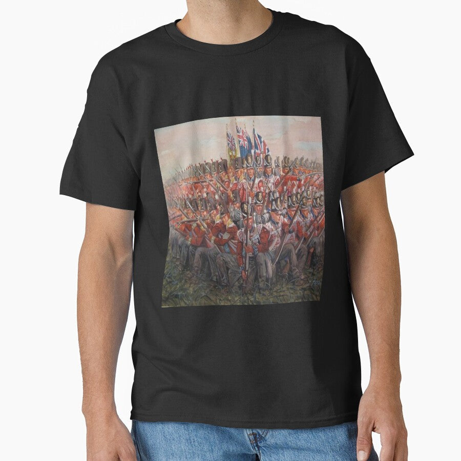 1815 - Battle of Waterloo - Napoleonic Wars - British Infantry Square by TheHappyK Unisex T-shirt, Sweatshirt, Hoodie, Long Sleeve Tee - T-Shirt, Sweatshirt, Hoodie