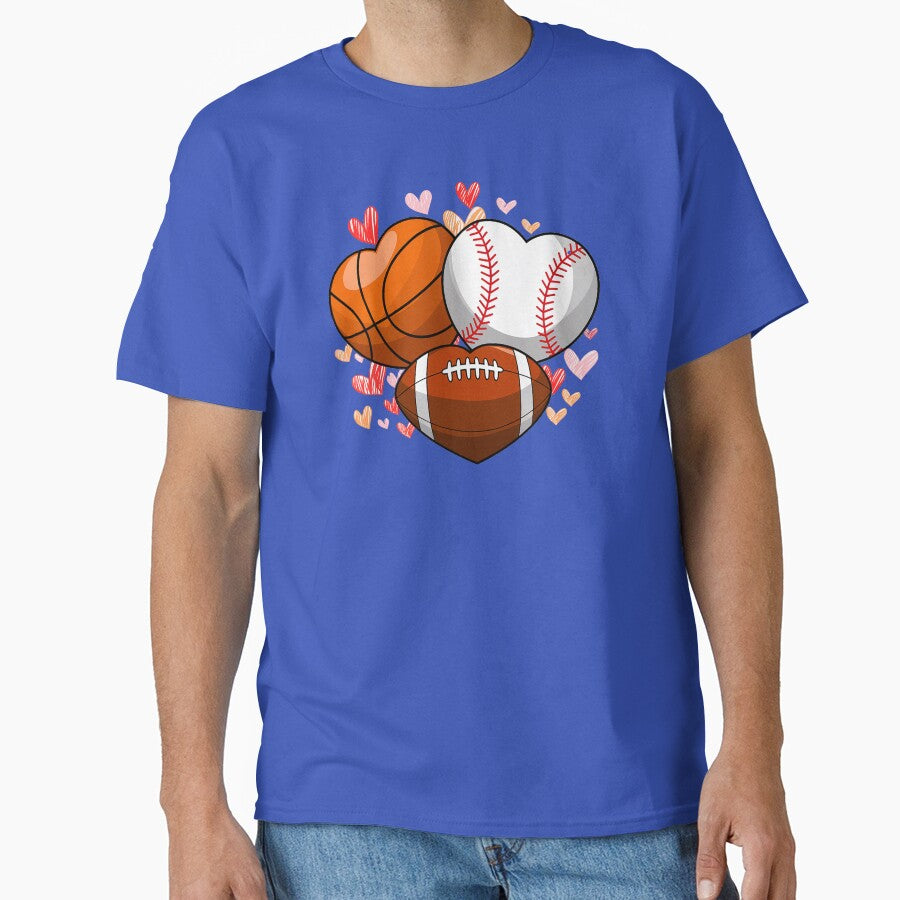 I Love Sports by DBM Photo Art 1 Unisex T-shirt, Sweatshirt, Hoodie, Long Sleeve Tee - T-Shirt, Sweatshirt, Hoodie