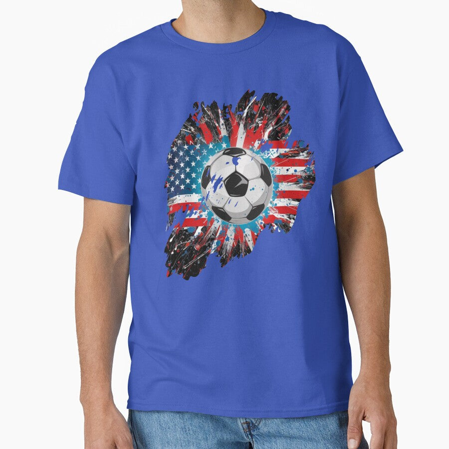 USA Soccer by Thogan0416 Unisex T-shirt, Sweatshirt, Hoodie, Long Sleeve Tee - T-Shirt, Sweatshirt, Hoodie