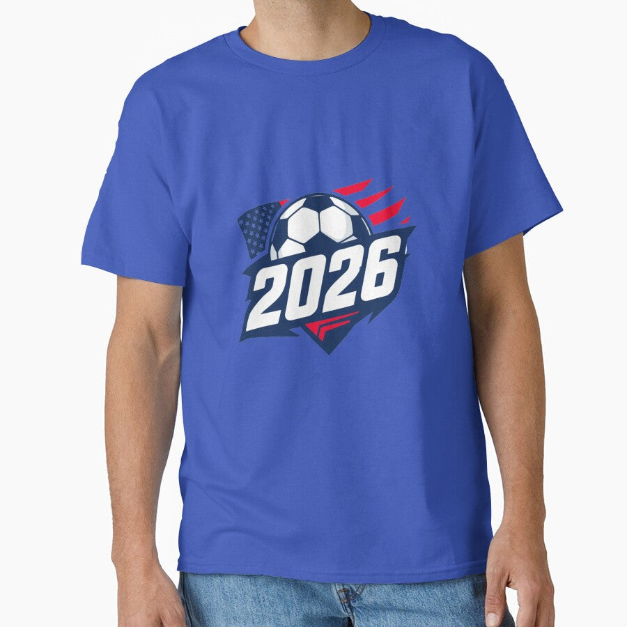 USA Soccer 2026 World Cup United States Football Flag by ArtDreamClub Unisex T-shirt, Sweatshirt, Hoodie, Long Sleeve Tee - T-Shirt, Sweatshirt, Hoodie