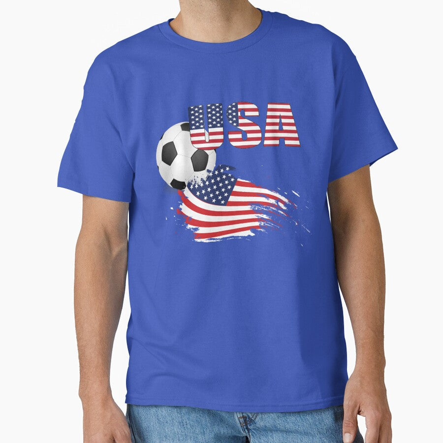 US Soccer by cmachiri Unisex T-shirt, Sweatshirt, Hoodie, Long Sleeve Tee - T-Shirt, Sweatshirt, Hoodie