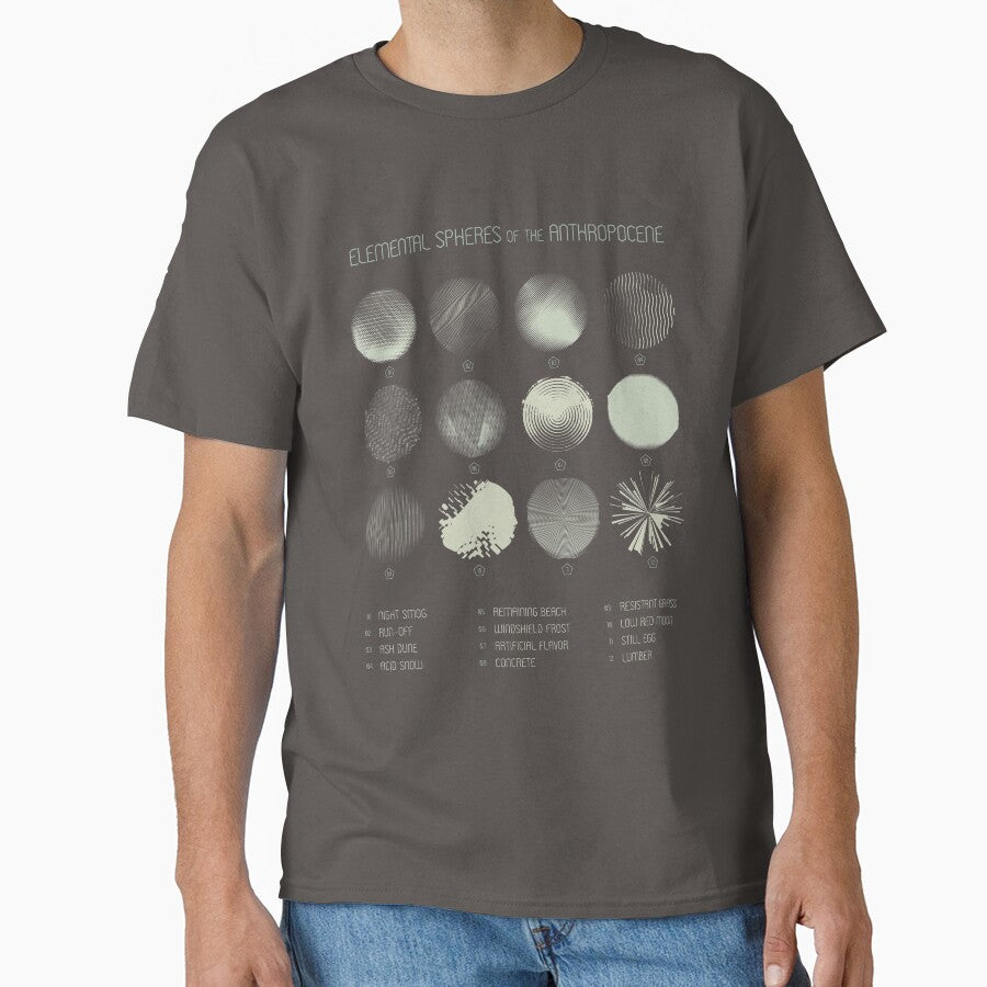 Elemental Spheres of the Anthropocene - Dark Version by yesIsaid.design Unisex T-shirt, Sweatshirt, Hoodie, Long Sleeve Tee - T-Shirt, Sweatshirt, Hoodie