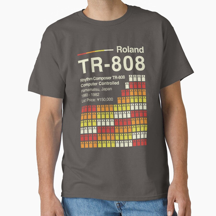 TR-808 Horizontal by OscillateNOW Unisex T-shirt, Sweatshirt, Hoodie, Long Sleeve Tee - T-Shirt, Sweatshirt, Hoodie