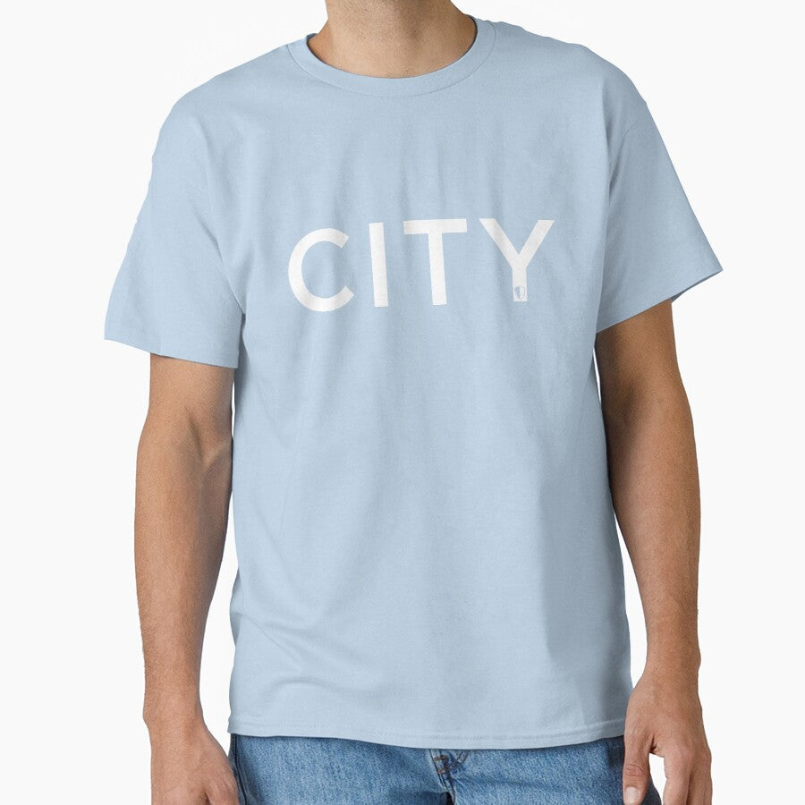 CITY | Sky Blue & White by GOBBI-DESIGN Unisex T-shirt, Sweatshirt, Hoodie, Long Sleeve Tee - T-Shirt, Sweatshirt, Hoodie