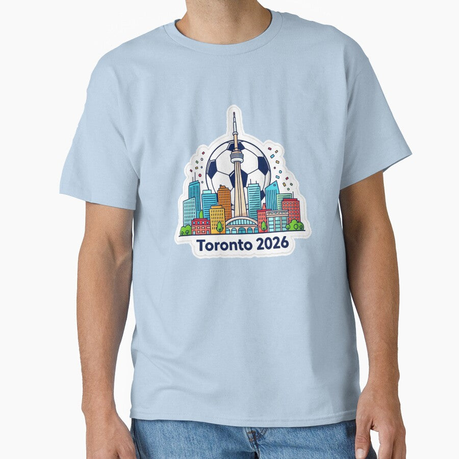 Toronto 2026 CN Tower Soccer by Modefissi Unisex T-shirt, Sweatshirt, Hoodie, Long Sleeve Tee - T-Shirt, Sweatshirt, Hoodie