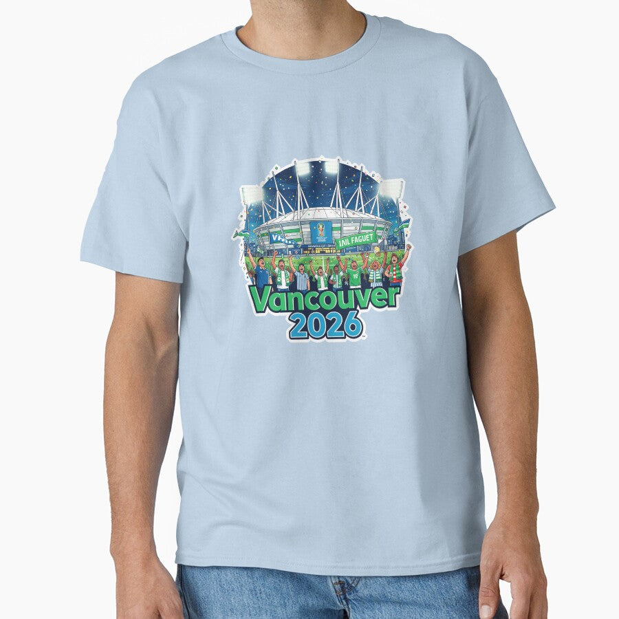 Vancouver 2026 BC Place Stadium Soccer by Modefissi Unisex T-shirt, Sweatshirt, Hoodie, Long Sleeve Tee - T-Shirt, Sweatshirt, Hoodie