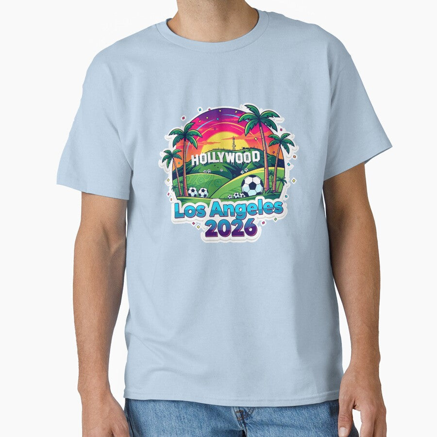 Los Angeles 2026 Hollywood Soccer by Modefissi Unisex T-shirt, Sweatshirt, Hoodie, Long Sleeve Tee - T-Shirt, Sweatshirt, Hoodie