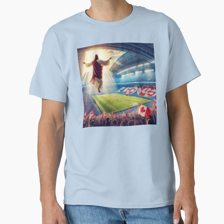 Jesus Blessing Toronto Soccer Stadium With Strength And Victory  Main SEO by PaintMeWorld Unisex T-shirt, Sweatshirt, Hoodie, Long Sleeve Tee - T-Shirt, Sweatshirt, Hoodie