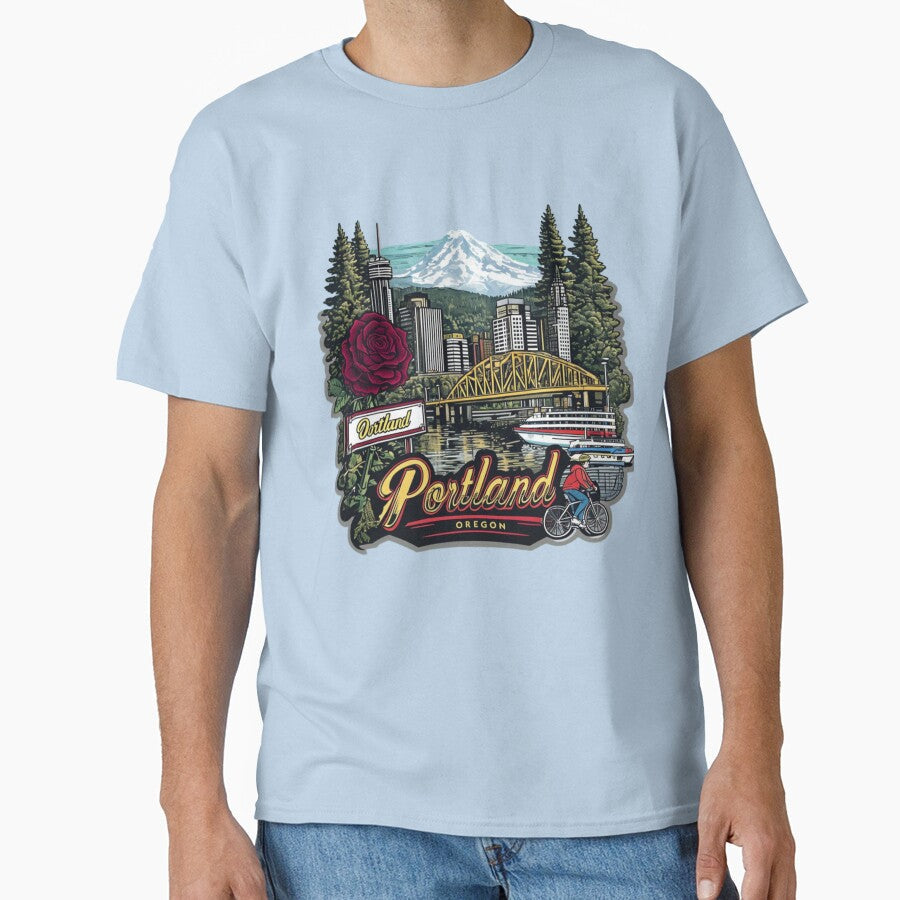 Portland - Oregon by Aise06 Unisex T-shirt, Sweatshirt, Hoodie, Long Sleeve Tee - T-Shirt, Sweatshirt, Hoodie