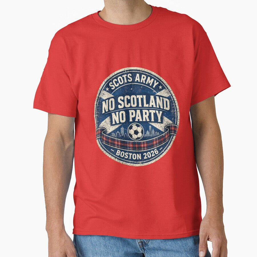 Scots Army Fan Crest Emblem 2026 by Mad People Clothing Unisex T-shirt, Sweatshirt, Hoodie, Long Sleeve Tee - T-Shirt, Sweatshirt, Hoodie
