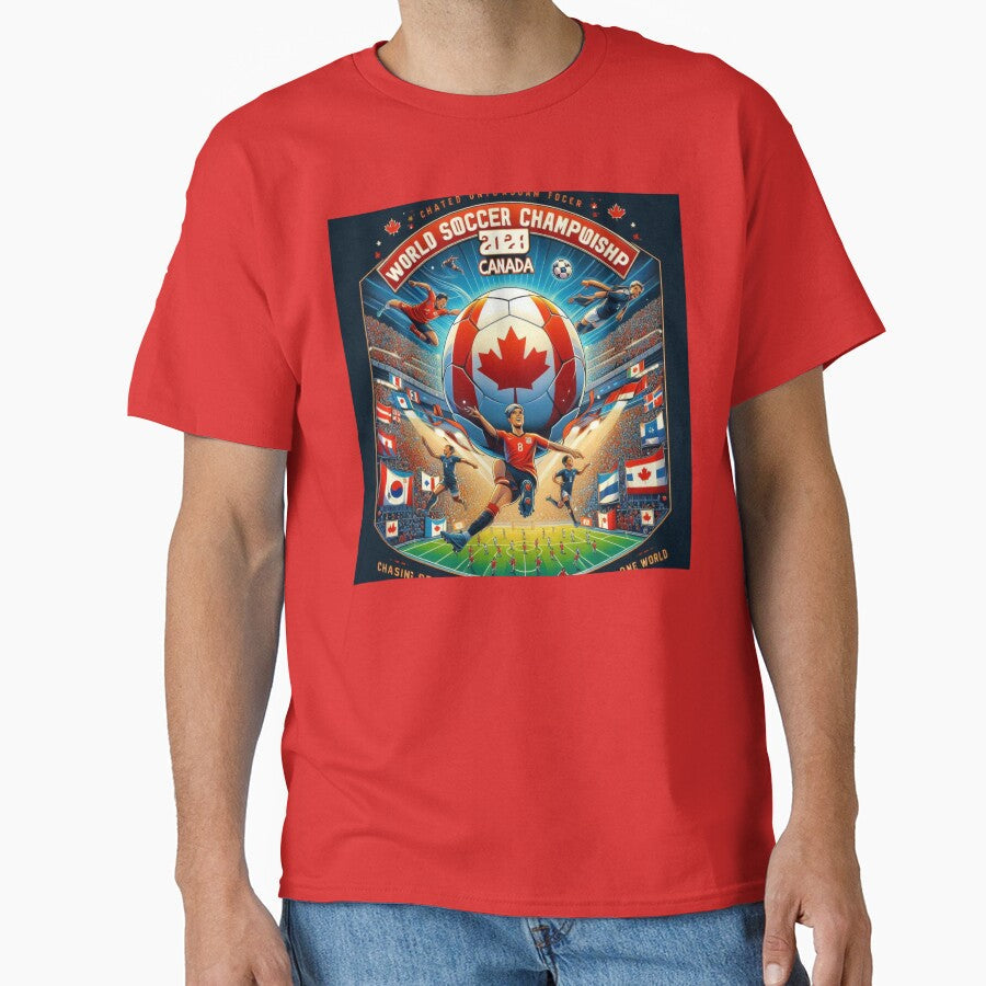 TORONTO WORLD SOCCER CHAMPIONSHIP 2026 by PaintMeWorld Unisex T-shirt, Sweatshirt, Hoodie, Long Sleeve Tee - T-Shirt, Sweatshirt, Hoodie