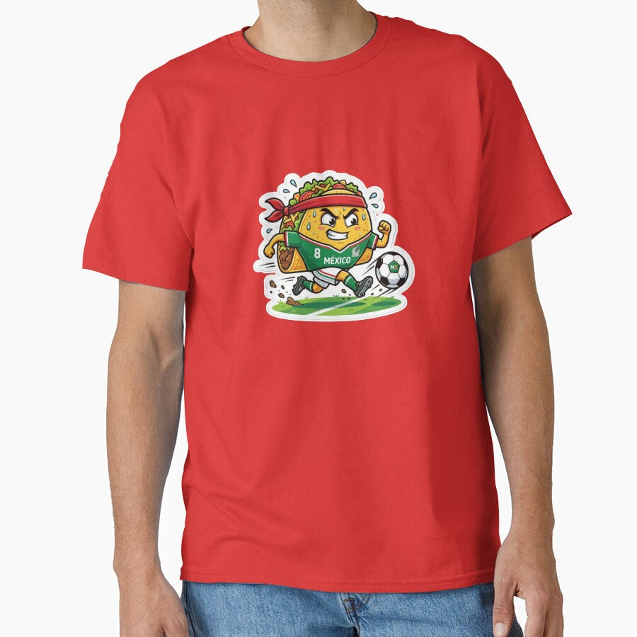 Funny Mexico Football Taco Sticker - World Cup 2026 Fan Art by abdollahmh2021 Unisex T-shirt, Sweatshirt, Hoodie, Long Sleeve Tee - T-Shirt, Sweatshirt, Hoodie
