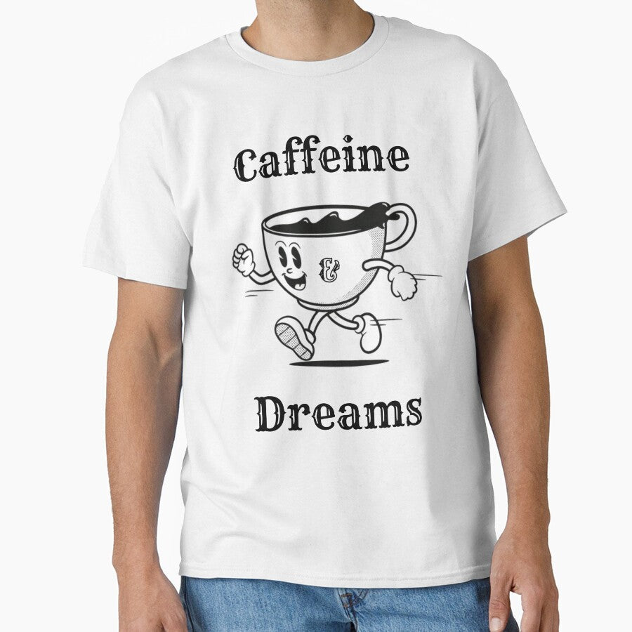 Caffeine & Dreams by bartink.co Unisex T-shirt, Sweatshirt, Hoodie, Long Sleeve Tee - T-Shirt, Sweatshirt, Hoodie