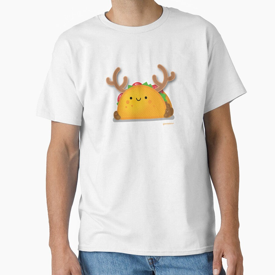 Reindeer Taco and Smiling Beans Kawaii Taco Time by covetedcove Unisex T-shirt, Sweatshirt, Hoodie, Long Sleeve Tee - T-Shirt, Sweatshirt, Hoodie