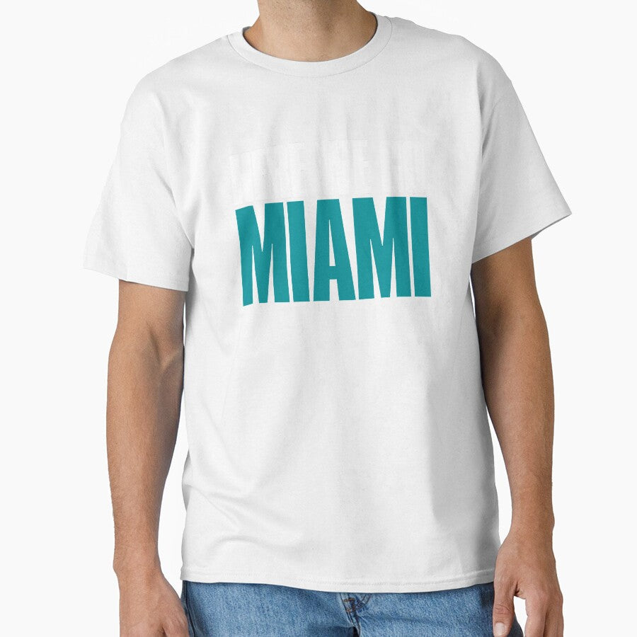 Here we go Miami Fan by elhefe Unisex T-shirt, Sweatshirt, Hoodie, Long Sleeve Tee - T-Shirt, Sweatshirt, Hoodie