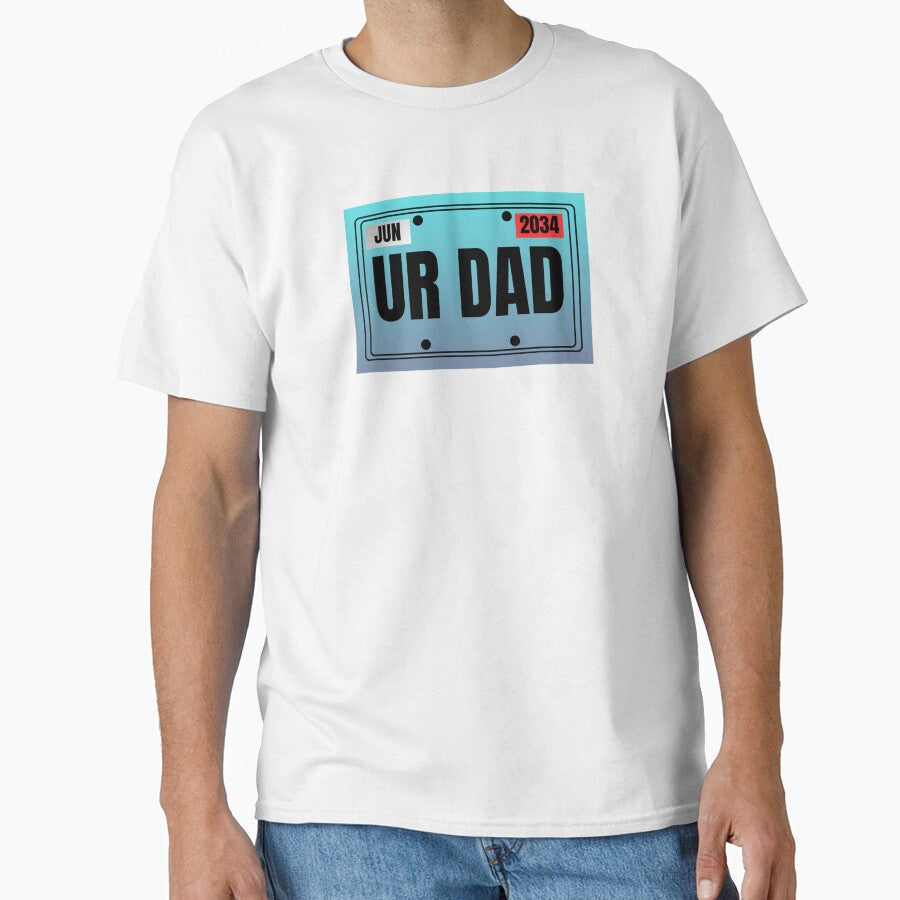 UR DAD sticker by Evan's Oddities Unisex T-shirt, Sweatshirt, Hoodie, Long Sleeve Tee - T-Shirt, Sweatshirt, Hoodie