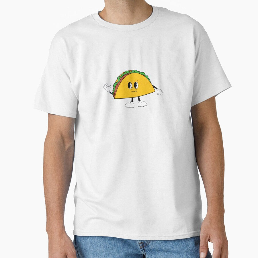 Smiling Taco Character by Elviqus Shop Unisex T-shirt, Sweatshirt, Hoodie, Long Sleeve Tee - T-Shirt, Sweatshirt, Hoodie